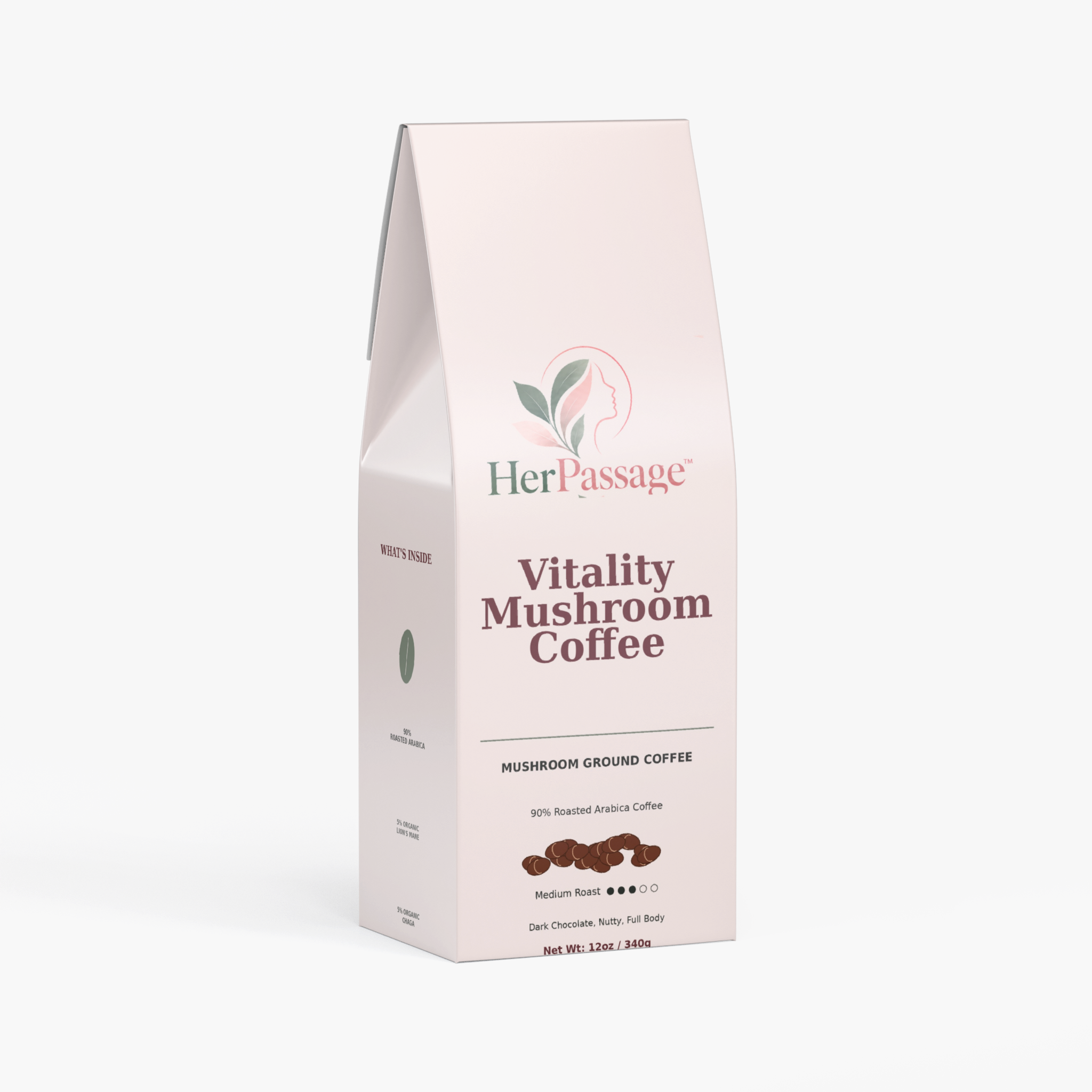 Vitality Mushroom Coffee, Medium Roast