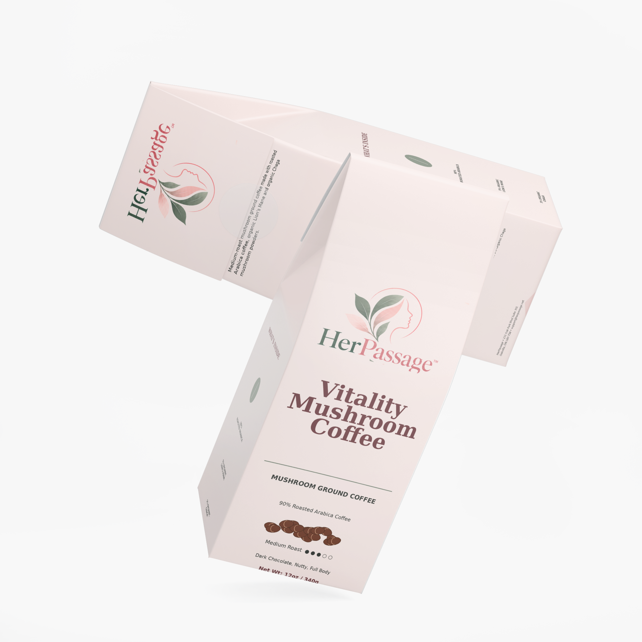 Vitality Mushroom Coffee, Medium Roast